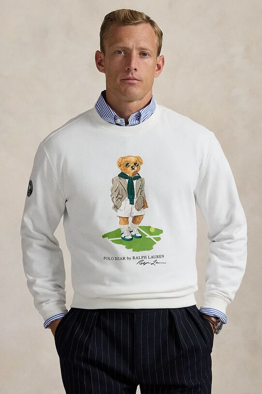 Polo Ralph Lauren bluză print alb 710970508