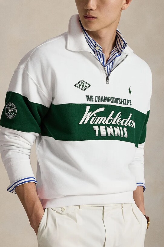 Oblečení Mikina Polo Ralph Lauren Wimbledon Collection 710970509 bílá