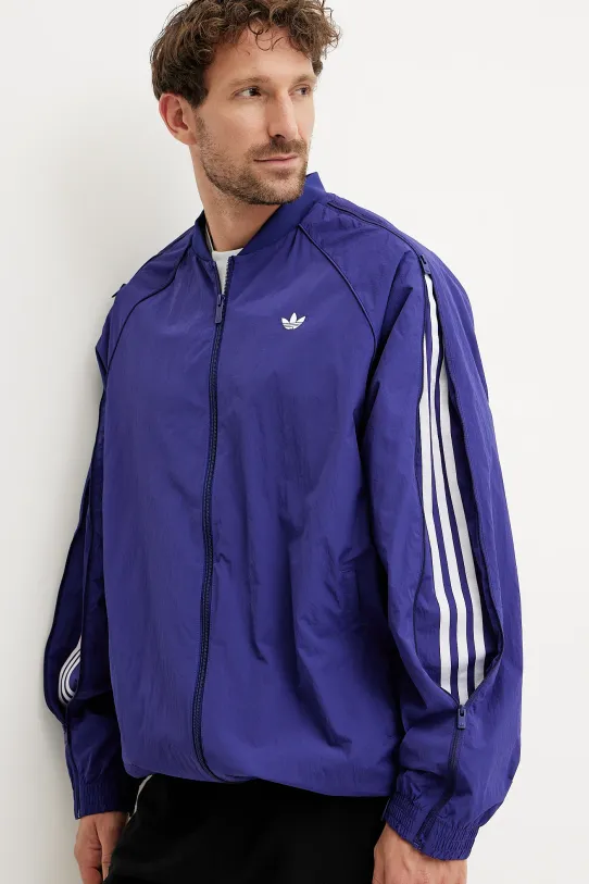 Bunda adidas Originals SST TRACK TOP fialová JX1617