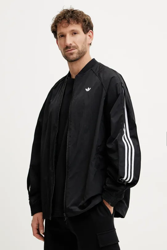 adidas Originals bluză SST TRACK TOP uni negru JX1618