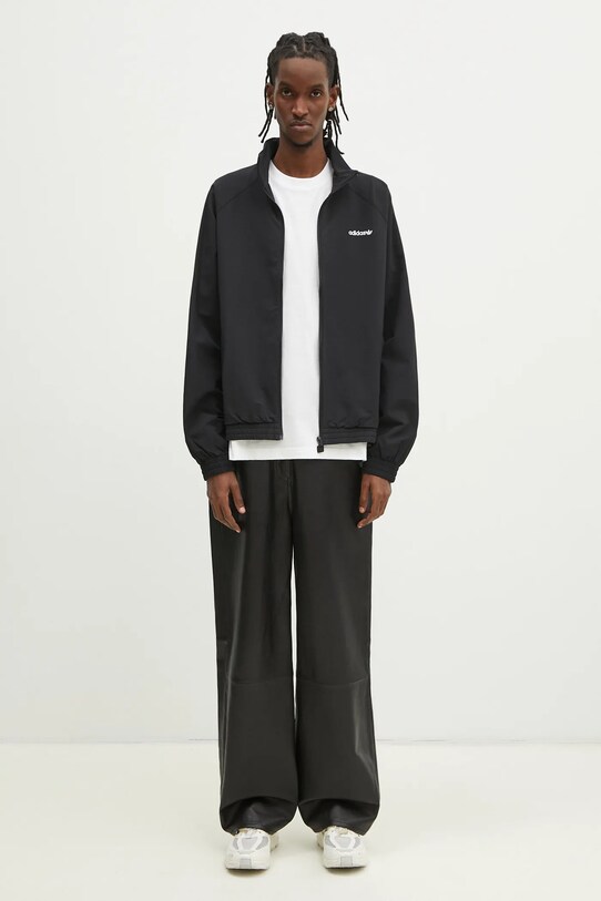 Μπουφάν adidas Originals WOVEN TT JC8359 μαύρο
