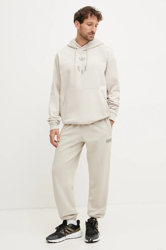 adidas Originals bluza MESSI HOODIE JC9474 bej SS25