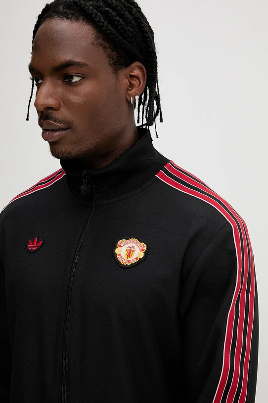 adidas Originals bluză Manchester United negru JF0358