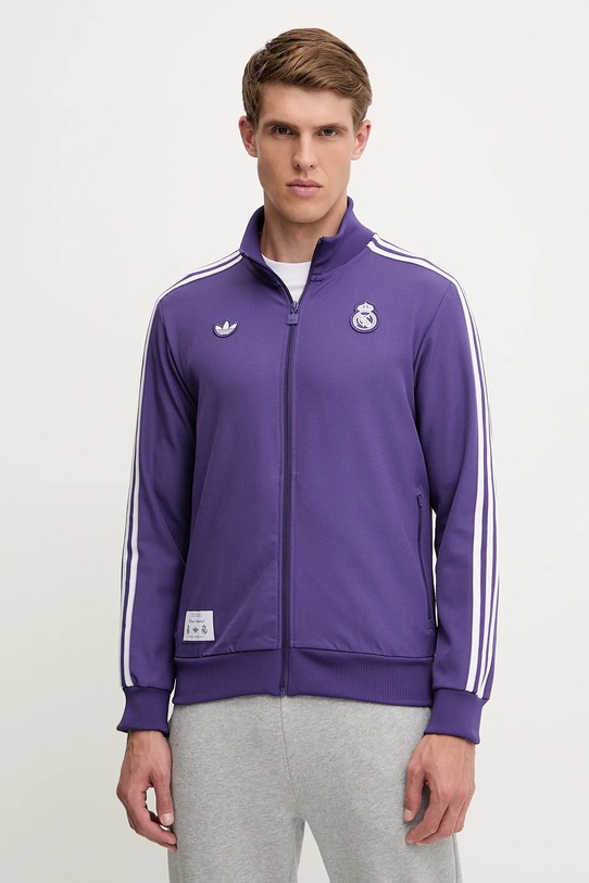 adidas Originals bluză REAL ICON TT imprimeu violet JF2582
