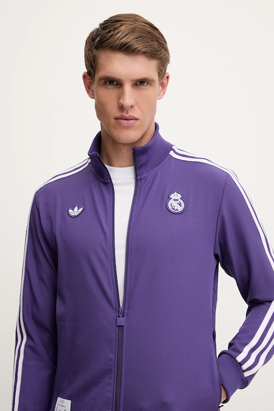 adidas Originals bluză REAL ICON TT violet JF2582