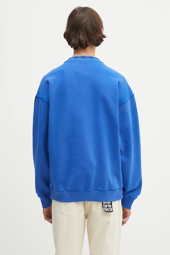 Odjeća Dukserica adidas Originals Eqt Washed Crew JC8223 plava