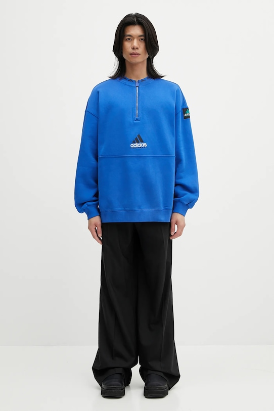 Dukserica adidas Originals Eqt Fleece Hz JD0643 plava
