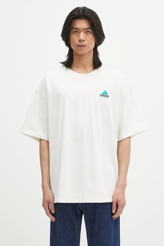 Дрехи Памучна тениска adidas Originals EQT Gfx Tee 1 JN4844 бял