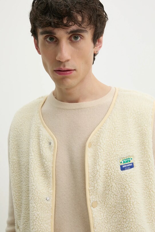 Αμάνικο μπουφάν American Vintage μπεζ MHOK16AE25