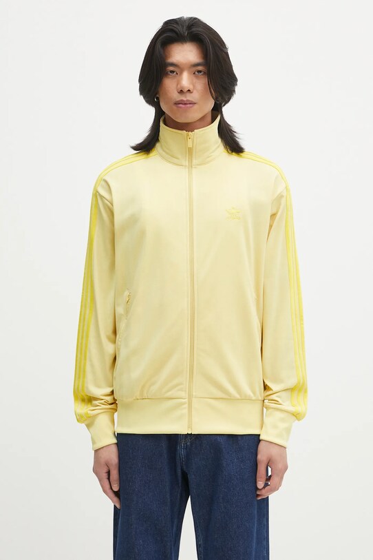 Mikina adidas Originals Firebird nášivka žltá JP2546