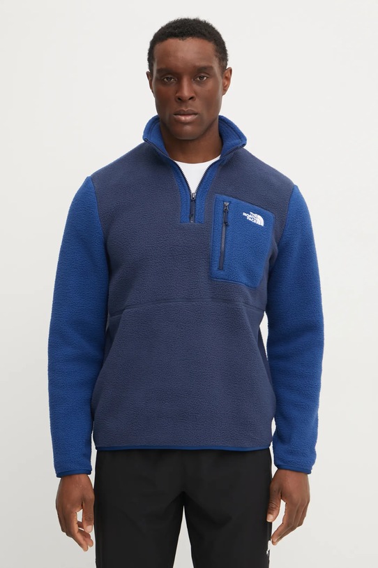 Sportovní mikina The North Face Yumiori bez kapuce modrá NF0A883S8ZE1