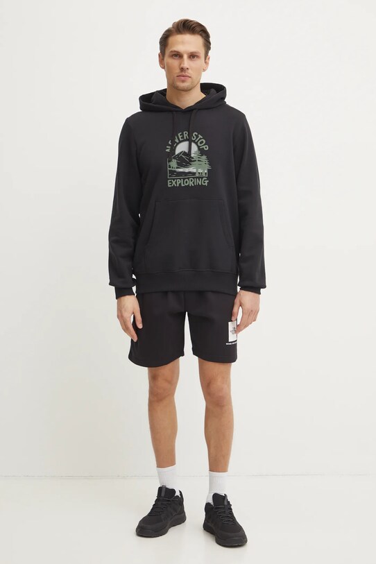 The North Face hanorac de bumbac Outdoor Graphic NF0A8C20JK31 negru SS25