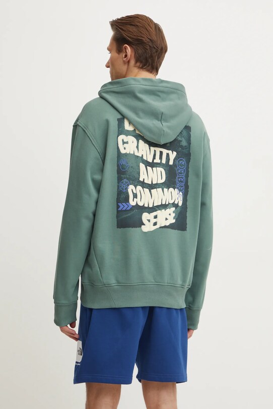 Odzież The North Face bluza bawełniana Heritage Relaxed NF0A8C42HCH1 zielony