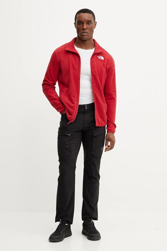 The North Face bluza sportowa 100 Glacier NF0A855X3RO1 czerwony SS25