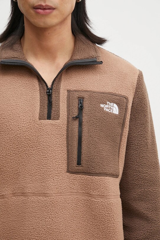 The North Face bluza sportowa Yumiori brązowy NF0A883S5QA1