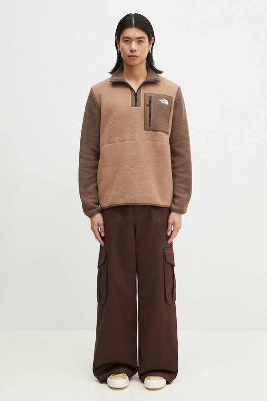 The North Face bluza sportowa Yumiori NF0A883S5QA1 brązowy