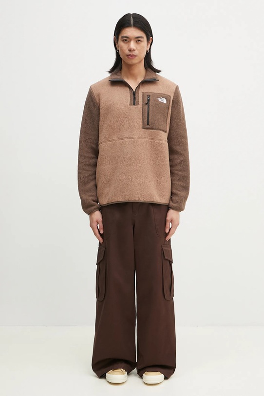 The North Face sports sweatshirt Yumiori NF0A883S5QA1 brown