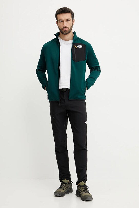 Sportovní mikina The North Face Crest NF0A897C5861 zelená SS25