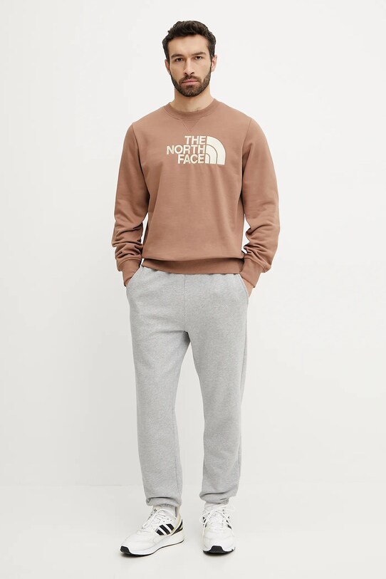 Суичър The North Face Drew Peak NF0A89EKAR41 кафяв SS25