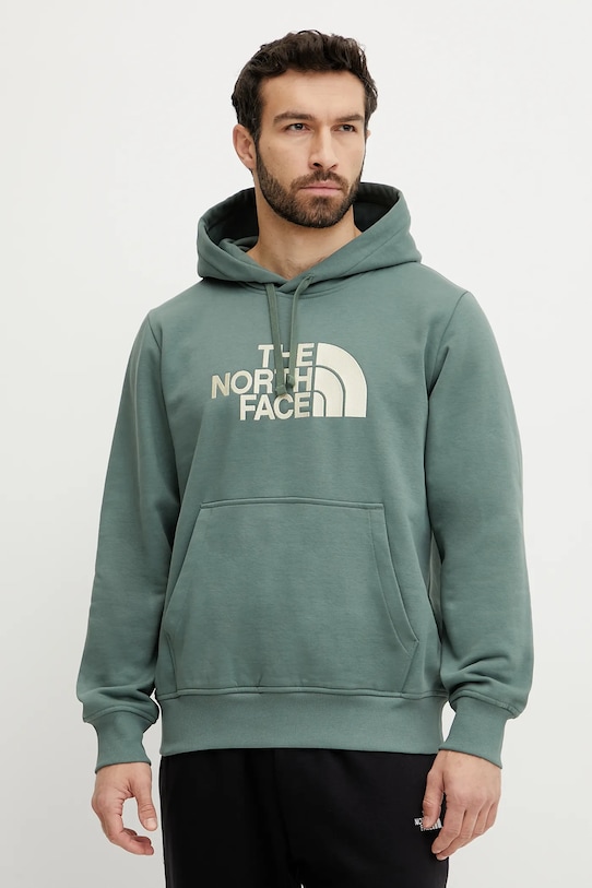 Μπλούζα The North Face Drew Peak απλικέ πράσινο NF0A89EMB4W1