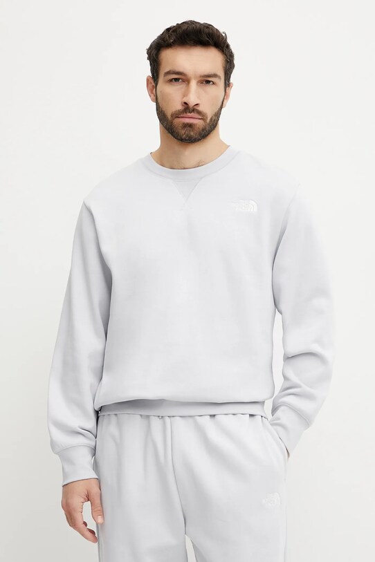 Mikina The North Face Essential bez kapuce modrá NF0A89ET0TI1