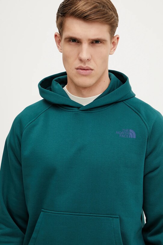The North Face bluza Raglan Redbox verde NF0A89F9A1B1