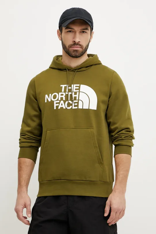 Суичър The North Face Easy с качулка зелен NF0A89FFPIB1