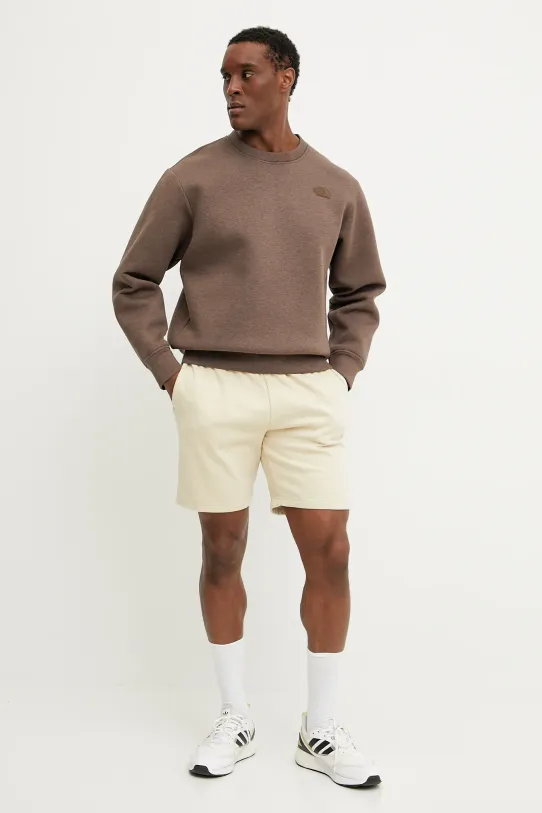 The North Face bluza Crew Neck Sweatshirt NF0A8AMA2QI1 brązowy SS25