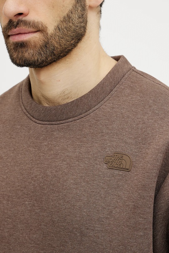 The North Face felpa Crew Neck Sweatshirt NF0A8AMA2QI1 marrone