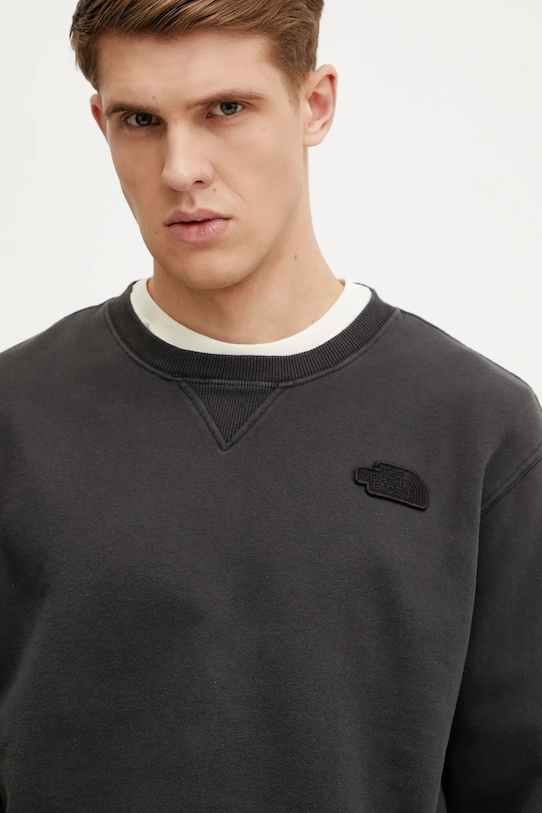 The North Face bluza bawełniana Nature Relaxed czarny NF0A8BW0JK31