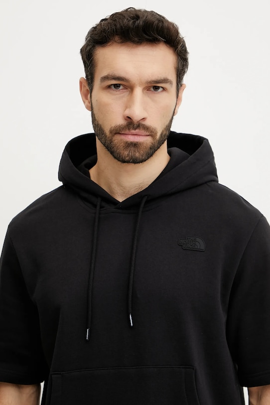 Βαμβακερή μπλούζα The North Face Relaxed μαύρο NF0A8BW1JK31