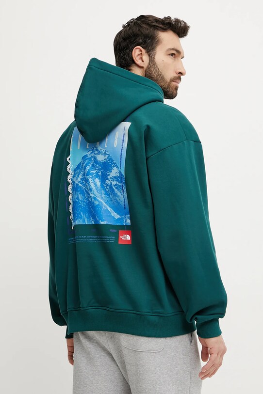 The North Face hanorac de bumbac Axys NF0A8C1Q6GI1 verde SS25