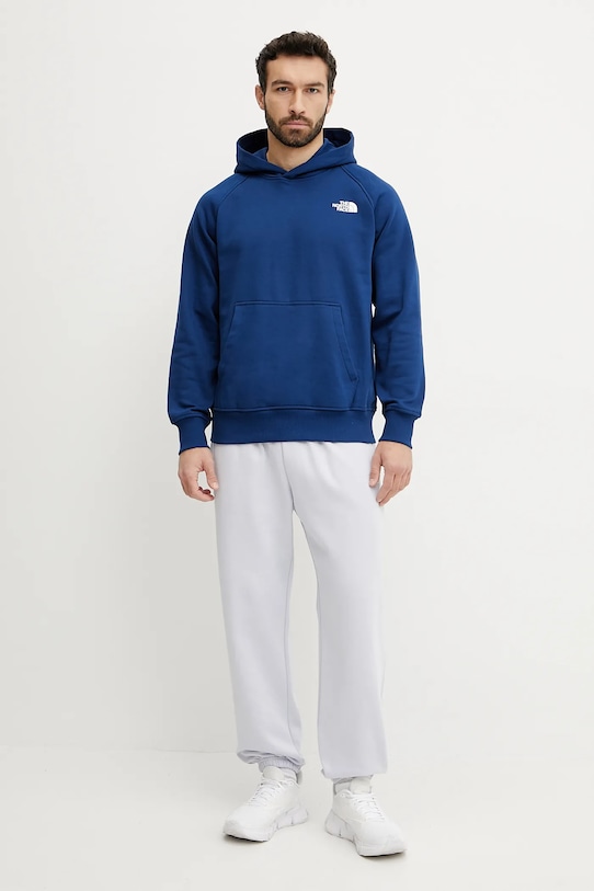 The North Face bluza Raglan Redbox NF0A89F9H4B1 niebieski SS25