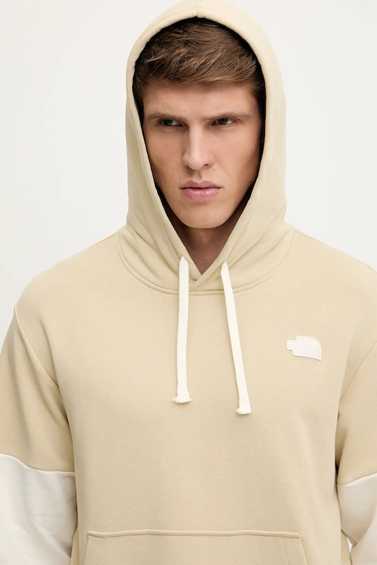 The North Face bluză Terry Relaxed bej NF0A8C2B3X41