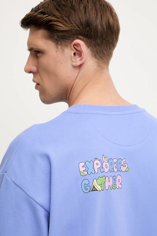 The North Face bluza bawełniana Mountain Cleanup fioletowy NF0A8C2U0YI1