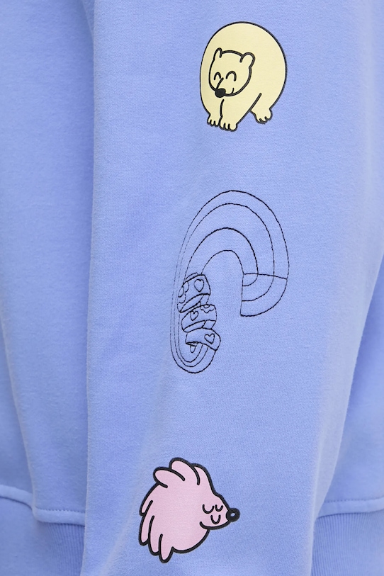 The North Face bluza bawełniana Mountain Cleanup NF0A8C2U0YI1 fioletowy