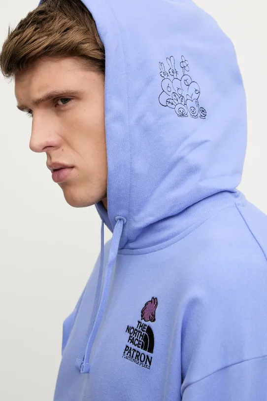 The North Face bluza bawełniana Mountain Cleanup fioletowy NF0A8C2V0YI1