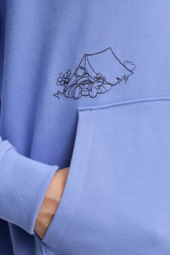 The North Face bluza bawełniana Mountain Cleanup NF0A8C2V0YI1 fioletowy