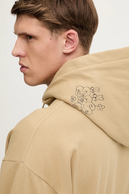 Bavlnená mikina The North Face Mountain Cleanup zelená NF0A8C2VLK51