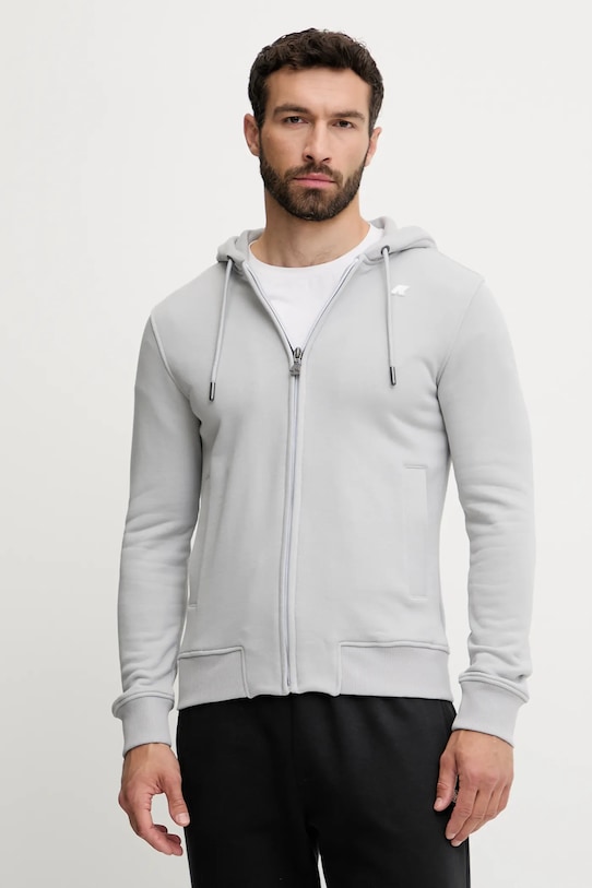 Кофта K-Way з капюшоном сірий K31364W