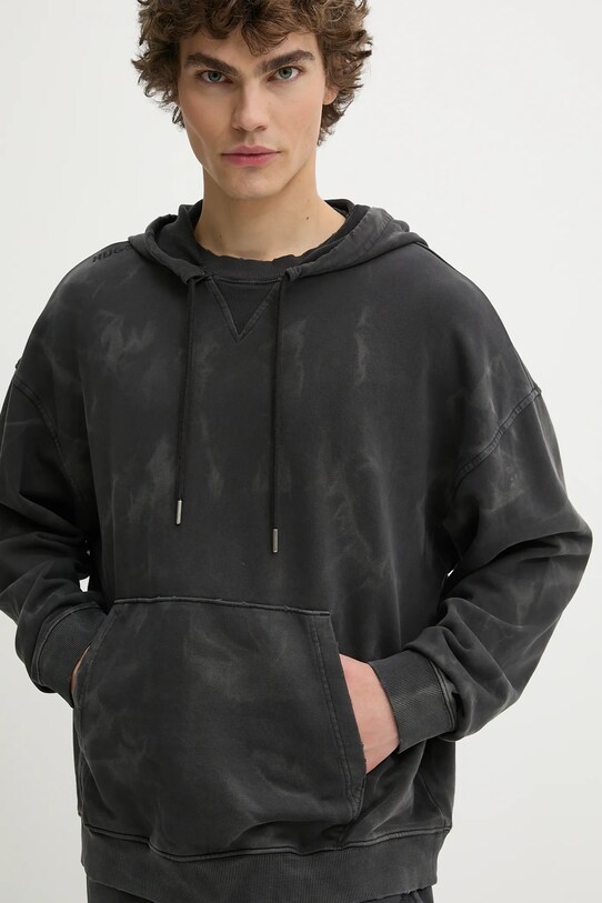 Hugo Blue felpa in cotone nero 50534273