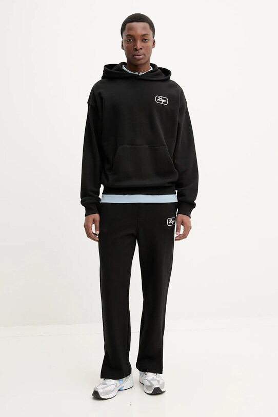 Bavlněná mikina Hugo Blue 50545939 černá SS25