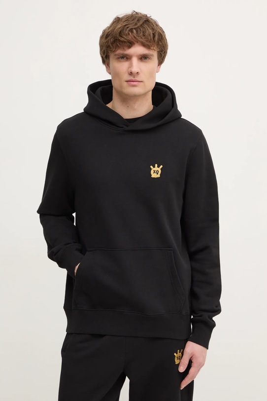 Bavlněná mikina ZADIG&VOLTAIRE s kapucí černá JMSS00258.19W.001