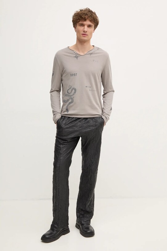 Хлопковый лонгслив ZADIG&VOLTAIRE JMTN01613.29 бежевый SS25