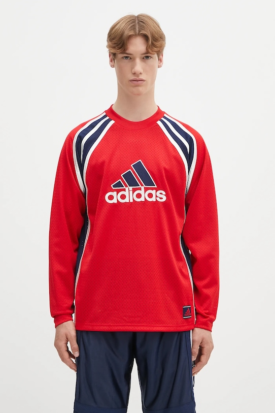 adidas Originals longsleeve Warm-Up Top regular czerwony JD5376