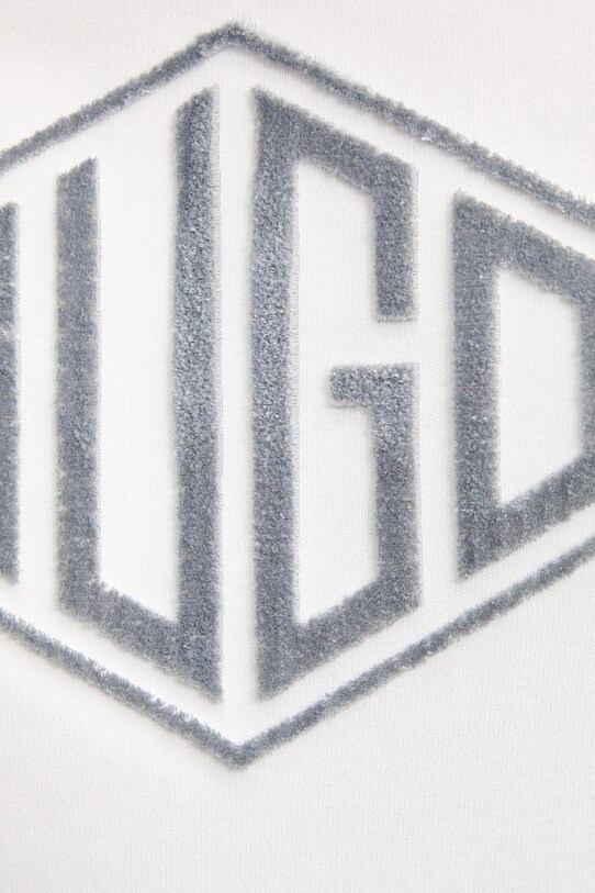 Βαμβακερή μπλούζα HUGO 50534947 λευκό