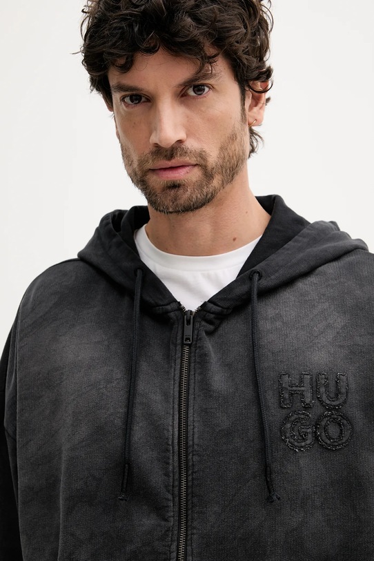 Одежда Хлопковая кофта HUGO 50535312 серый