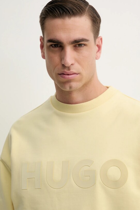 Îmbrăcăminte HUGO hanorac de bumbac 50538778 galben