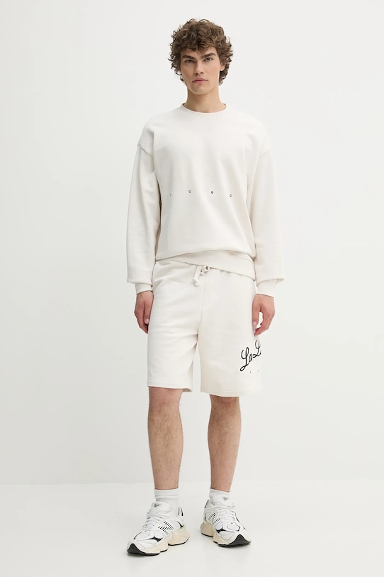 HUGO hanorac de bumbac 50538973 bej SS25