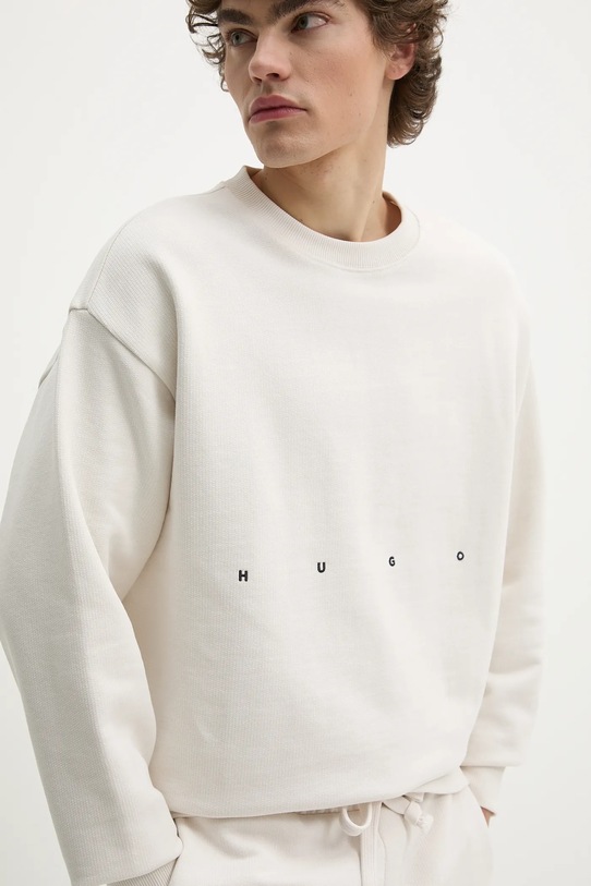 HUGO hanorac de bumbac bej 50538973